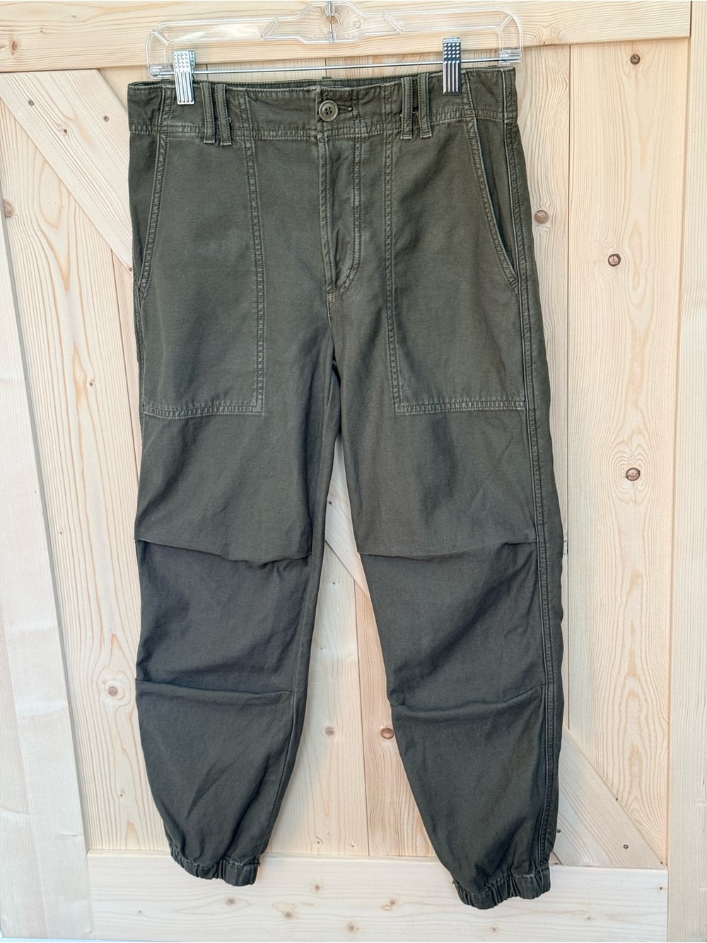 Citizens Of Humanity Olive Green Joggers with Elastic Cuffs